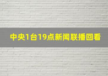 中央1台19点新闻联播回看