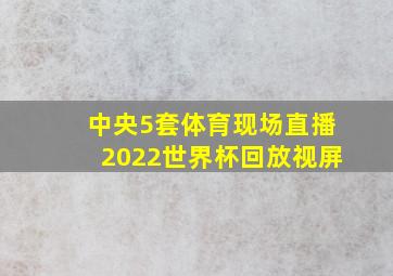 中央5套体育现场直播2022世界杯回放视屏