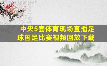 中央5套体育现场直播足球国足比赛视频回放下载