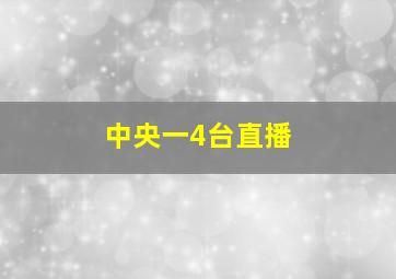 中央一4台直播