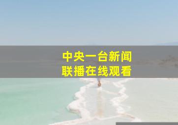 中央一台新闻联播在线观看