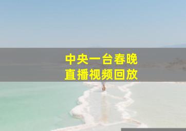 中央一台春晚直播视频回放