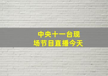 中央十一台现场节目直播今天