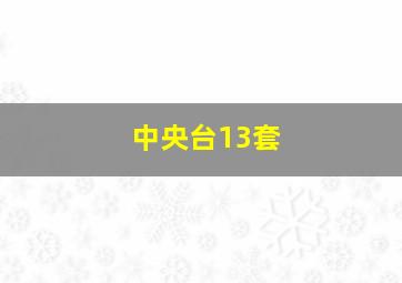 中央台13套