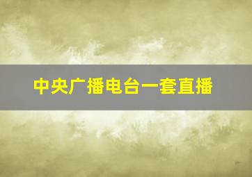 中央广播电台一套直播