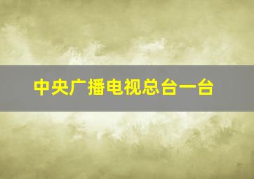 中央广播电视总台一台