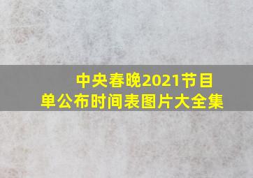 中央春晚2021节目单公布时间表图片大全集