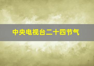 中央电视台二十四节气