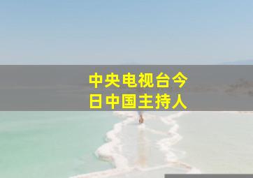 中央电视台今日中国主持人