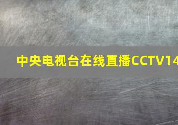 中央电视台在线直播CCTV14