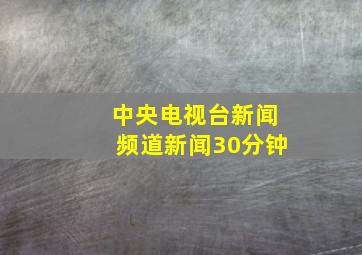 中央电视台新闻频道新闻30分钟