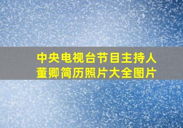 中央电视台节目主持人董卿简历照片大全图片