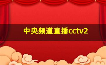 中央频道直播cctv2