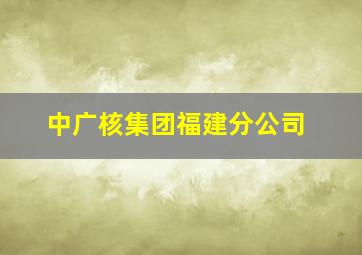 中广核集团福建分公司