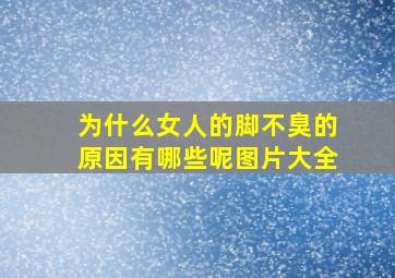 为什么女人的脚不臭的原因有哪些呢图片大全