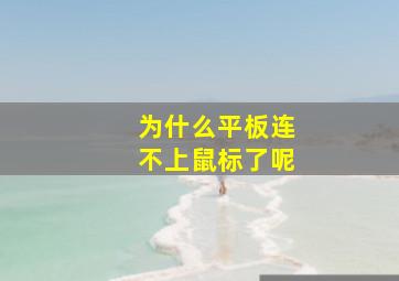 为什么平板连不上鼠标了呢