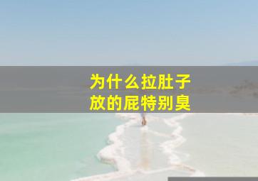 为什么拉肚子放的屁特别臭