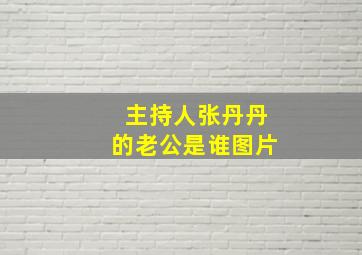 主持人张丹丹的老公是谁图片