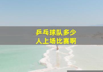 乒乓球队多少人上场比赛啊