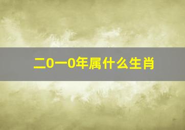 二0一0年属什么生肖