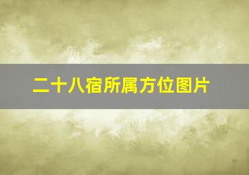 二十八宿所属方位图片