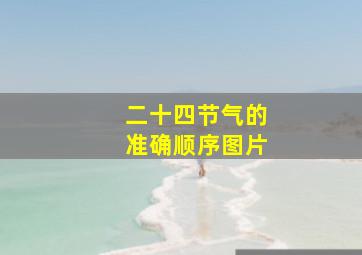 二十四节气的准确顺序图片