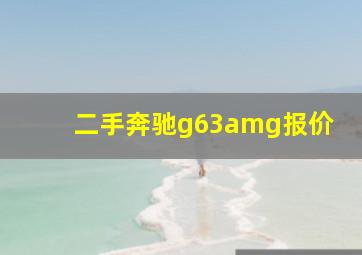 二手奔驰g63amg报价