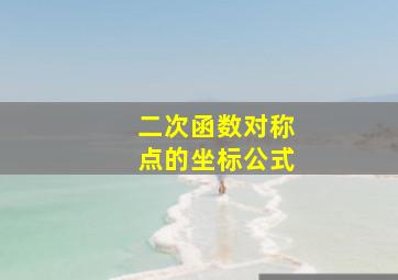 二次函数对称点的坐标公式