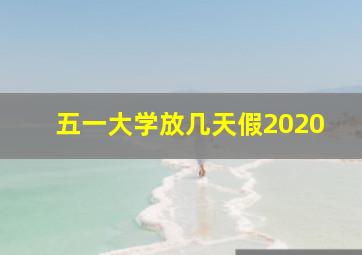 五一大学放几天假2020