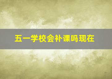 五一学校会补课吗现在