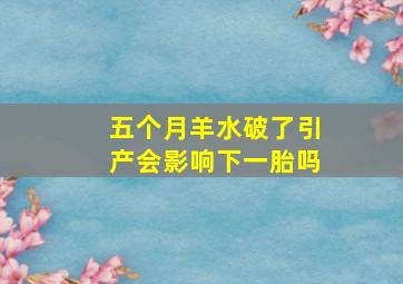 五个月羊水破了引产会影响下一胎吗