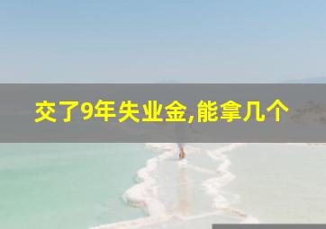 交了9年失业金,能拿几个