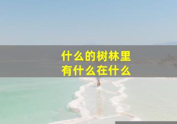 什么的树林里有什么在什么