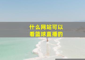 什么网站可以看篮球直播的