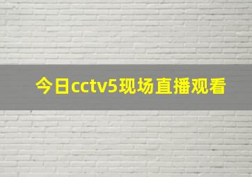 今日cctv5现场直播观看