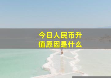 今日人民币升值原因是什么