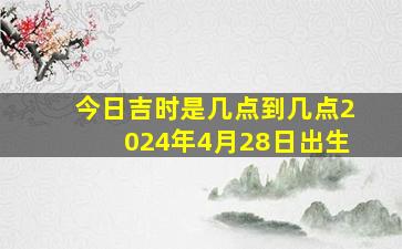 今日吉时是几点到几点2024年4月28日出生