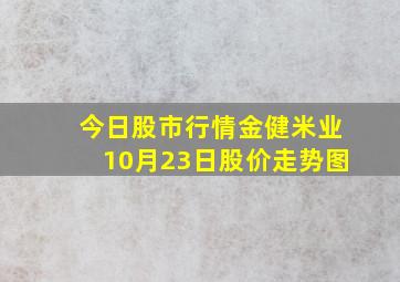 今日股市行情金健米业10月23日股价走势图