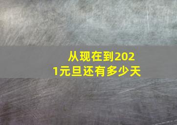 从现在到2021元旦还有多少天