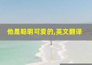 他是聪明可爱的,英文翻译