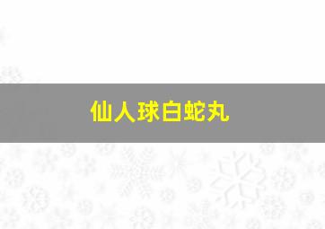 仙人球白蛇丸