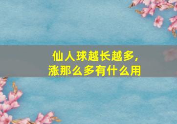 仙人球越长越多,涨那么多有什么用