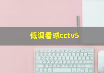 低调看球cctv5