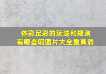 体彩足彩的玩法和规则有哪些呢图片大全集高清