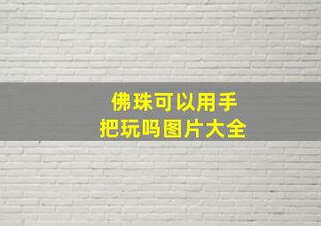 佛珠可以用手把玩吗图片大全