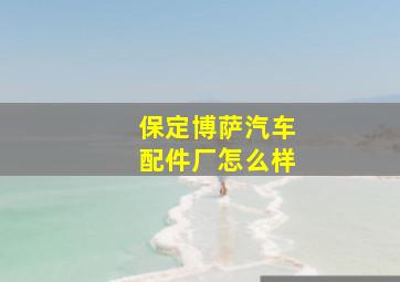 保定博萨汽车配件厂怎么样