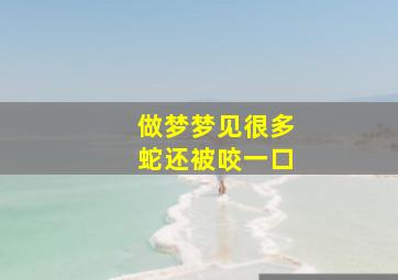 做梦梦见很多蛇还被咬一口