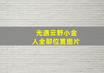 光遇云野小金人全部位置图片