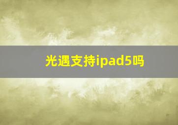 光遇支持ipad5吗