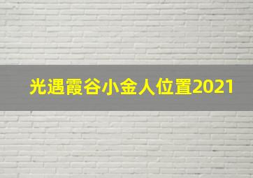 光遇霞谷小金人位置2021